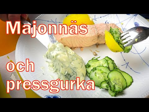 Majonnäs och pressgurka