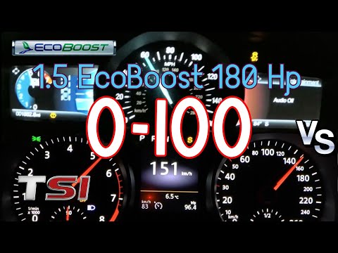 ford Mondeo Mk5/Fusion 1.5 Ecoboost 181 Hp Vs Vw Passat 1.4 Tsi 150 Hp Dsg 0-100