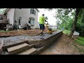 How to build a retaining wall on a slope