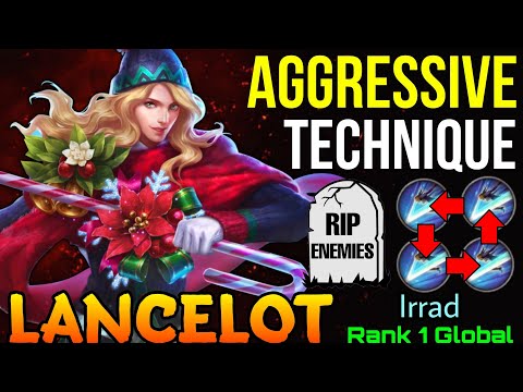 Aggressive Dash Technique  Lancelot Double Gameplay! - Top 1 Global Lancelot by Irrad - MLBB