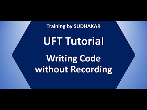 UFT Tutorial 05: Writing Code using Editor and Keyword View | Training By Sudhakar