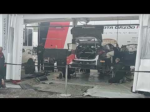 WRC Rally Croatia 2022 Service zone Toyota Gazoo Racing WRT