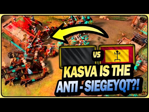 2/3 BeastyQT vs Kasva - Is Kasva The ULTIMATE Anti-SiegeyQT?! - Age of Empires IV