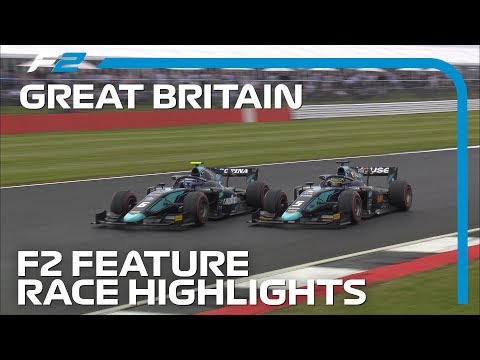 Formula 2 Round 7 Feature Race Highlights | 2019 British Grand Prix Video