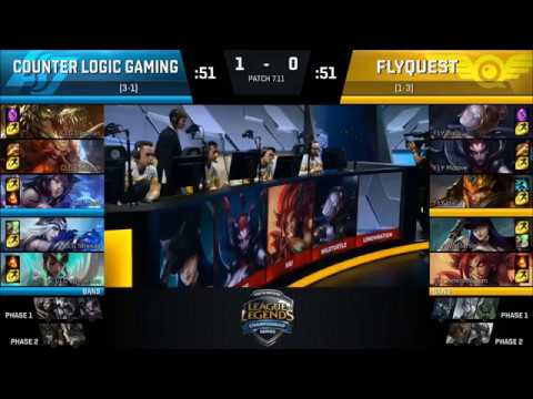 FLY vs CLG Highlights Game 2 NA LCS Summer 2017 FlyQuest vs Counter Logic Gaming W3D2