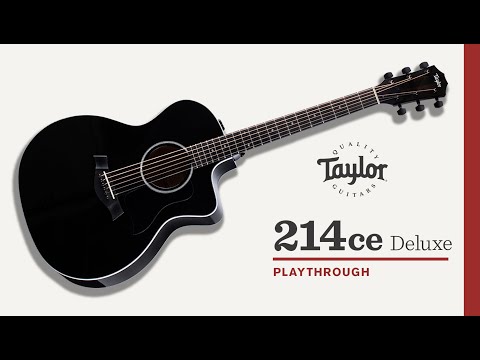 Taylor Guitars 214ce DLX BLK | Playthrough Demo