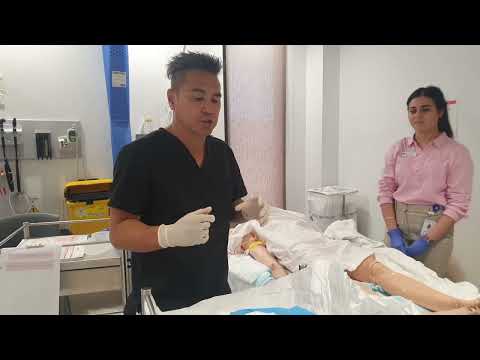 Male bladder catheterisation