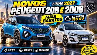 Peugeot 208 e 2008 2027 chegam mais baratos, mas motor 1.0 turbo perde potência