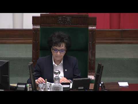 Elżbieta Witek otwiera posiedzenie i zapowiada głosowanie ręczne