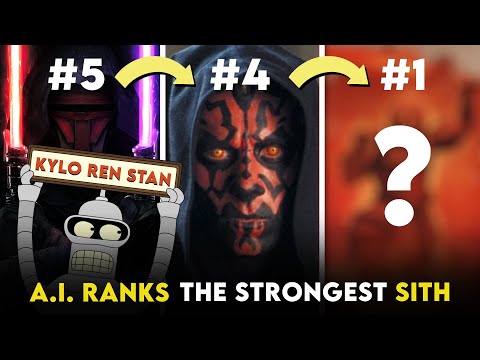 A.I. Ranks The Strongest Sith In Star Wars (Top 7)
