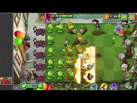 Plants vs Zombies 2 gameplay - Birthday Piñata Party - 9/5/2021