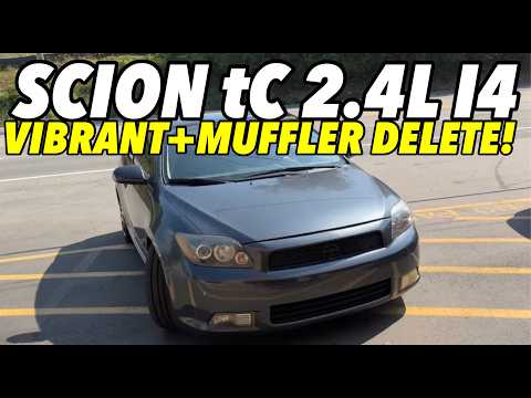 2010 Scion tC 2.4L Exhaust Sound w/ Vibrant Ultra Quiet & Muffler Delete!