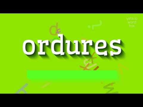 How to say "ordures"! (High Quality Voices)