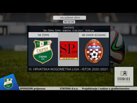 ▶[UŽIVO]⚽️ NK ČEPIN 🆚 NK VIHOR JELISAVAC [34.KOLO][3.HNL][12.06.2021.]