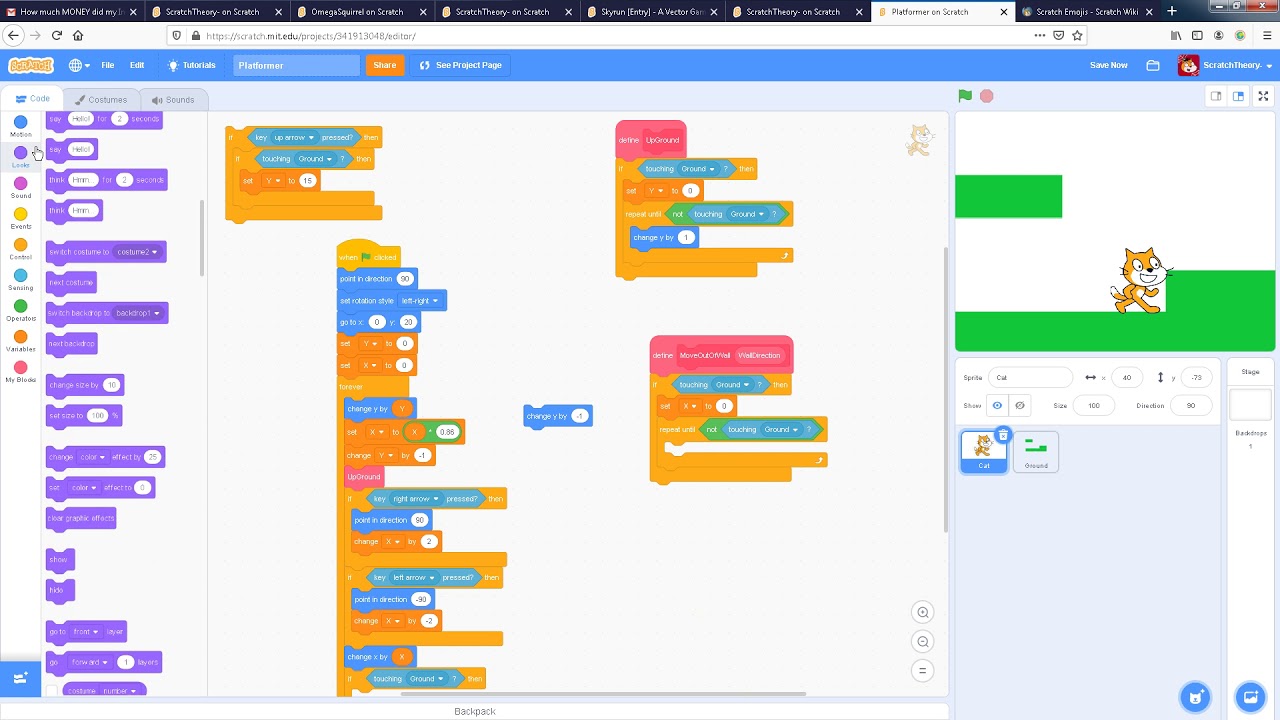 Scratch Theory - Adding wall collision