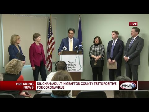 生のビデオ。当局はNH初の推定陽性コロナウイルス症例を確認し、準備について話し合う (Raw video: Officials confirm NH's first presumptive positive coronavirus case, discuss preparations)