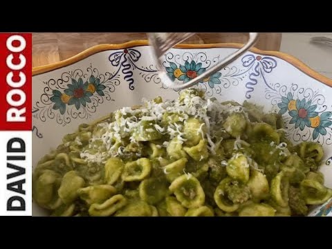 HOW TO MAKE: Orecchiette with Sausage and Rapini Puree | David Rocco's Recipes