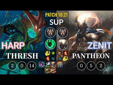 ESC Harp Thresh vs HLE Zenit Pantheon Sup - KR Patch 10.21