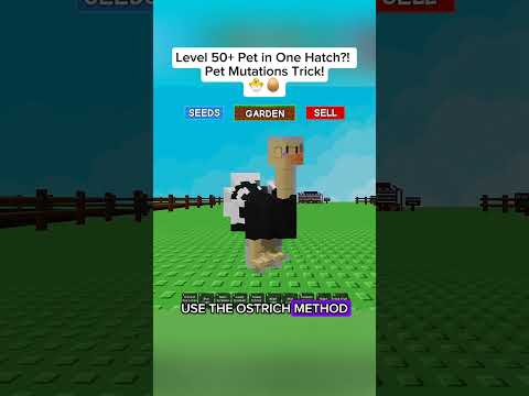 Ostrich Method = Easy Mutation Pets 🐣💥 | Grow a Garden Roblox