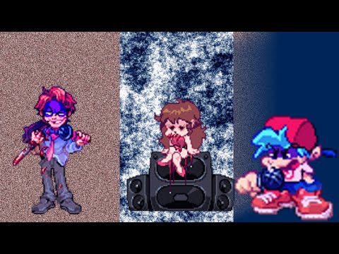 fnf but senpai is crazy cause he want be better than yandere simolator