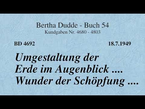 BD 4692 - UMGESTALTUNG DER ERDE IM AUGENBLICK .... WUNDER DER SCHÖPFUNG ....