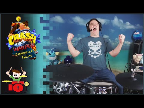 Dingodile's Theme From Crash 3 Is A Jam On Drums!