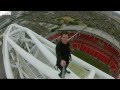 Free-runner climbs Wembley arch