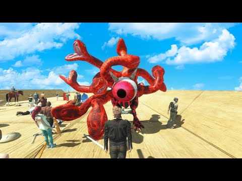 ⚡ESCAPE FROM MONSTER - DEATH TOUCH ALIEN MONSTERS 🦖 | Animal Revolt Battle Simulator