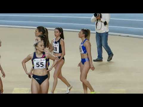 60 m Final Women 7.35 Olivia Fotopoulou 1.Place (CYP) 27th Balkan Indoor Championships Istanbul 2022