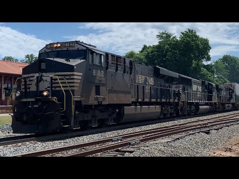 NS Intermodal Train 213 Passing Through Belmont NC with NS leader 8182 (5-28-2021)