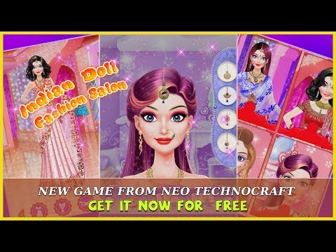 Indian Doll Fashion Salon Video