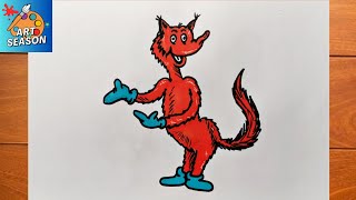How to Draw Fox in Socks from Dr. Seuss