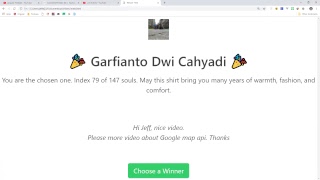 JavaScript Picks a T-Shirt Winner w/ Sound thumbnail