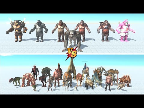 Goro team VS Infernals & All Dinosaurs - ARBS