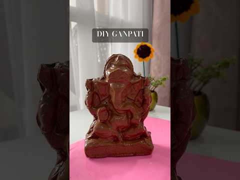 DIY Eco friendly Ganpati Bappa✨ #ganeshchaturthi #diy #trending #shorts #viral