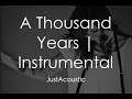 A Thousand Years - Christina Perri (Acoustic Instrumental)