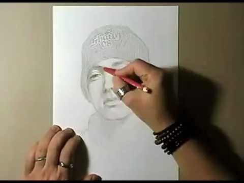 Portrait of Eminem Sketch 88