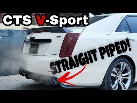 Cadillac CTS V-Sport Exhaust Sound (STRAIGHT PIPED!)