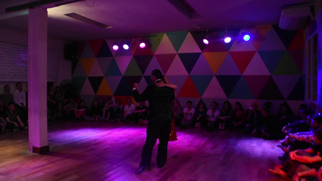 Gustavo Rosas. Tango con Gisela Natoli en DNI.Septiembre 2016.Buenos Aires.Argentina.