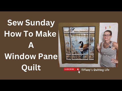 Sew Sunday 8/4/24 Another Attic Window Panel Quilt Idea 😊