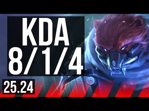 VOLIBEAR vs MORDEKAISER (TOP) | 8/1/4 | EUW Diamond | 25.24
