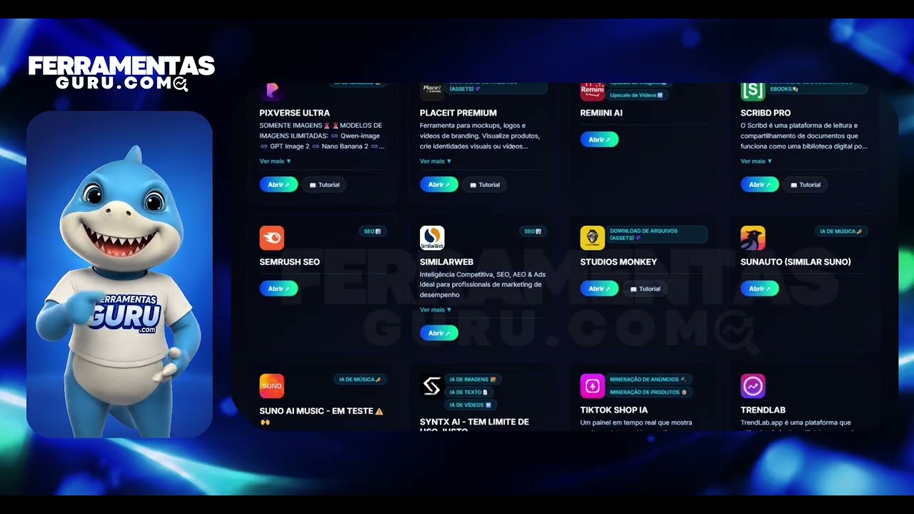 Demonstração Ferramentas Guru