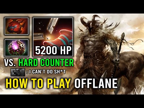 How to Offlane Centaur in 7.33 Against Hard Counter with 5200 HP Max Return DPS Hyper Tank Dota 2
