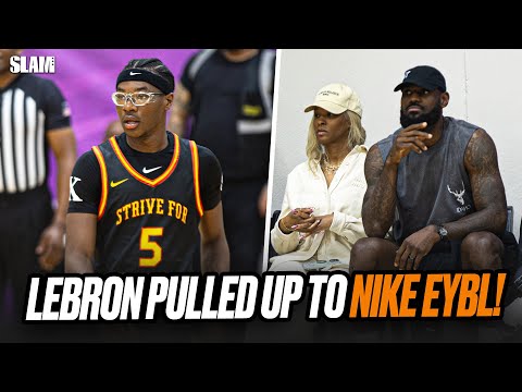 LeBron and Melo Pulled up to EYBL! 🚨 Bryce James, Kiyan Anthony, Tyran Stokes & MORE!