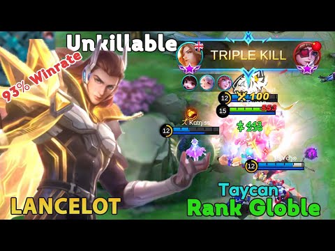 93 % Winrate Unkillable Lancelot  MVP Gameplay | Top Global Lancelot by Taycan - MLBB
