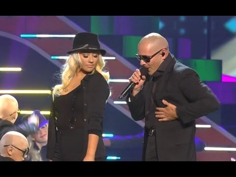 Christina Aguilera & Pitbull Feel This Moment at 2013 KCAs