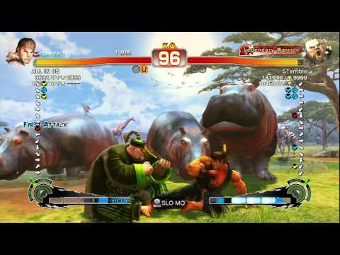 SSF4 AE 2012: STerrible (Rufus) vs ALLIN85 (Ryu) - Endless Match (First to 5) - True HD - Prt.6