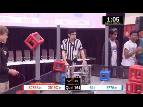 2015 VRC Arts Q164 - 6078S 2019C vs 62 5776 - 36 to 36 - VEX Worlds 2015 - Arts Division