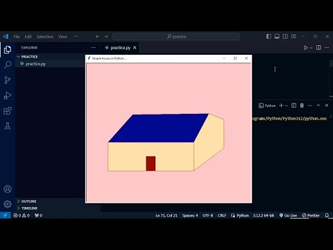 Simple House On Python Turtle Pythonprogramming Viral Coding Project House Viral