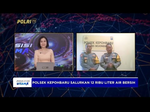 LIVE - POLSEK KEPOHBARU POLRES BOJONEGORO SALURKAN 12 RIBU LITER AIR BERSIH